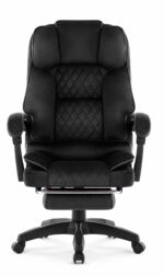 Офісне крісло Hell's Chair HC-1031 Black. велюрове - Зображення 2