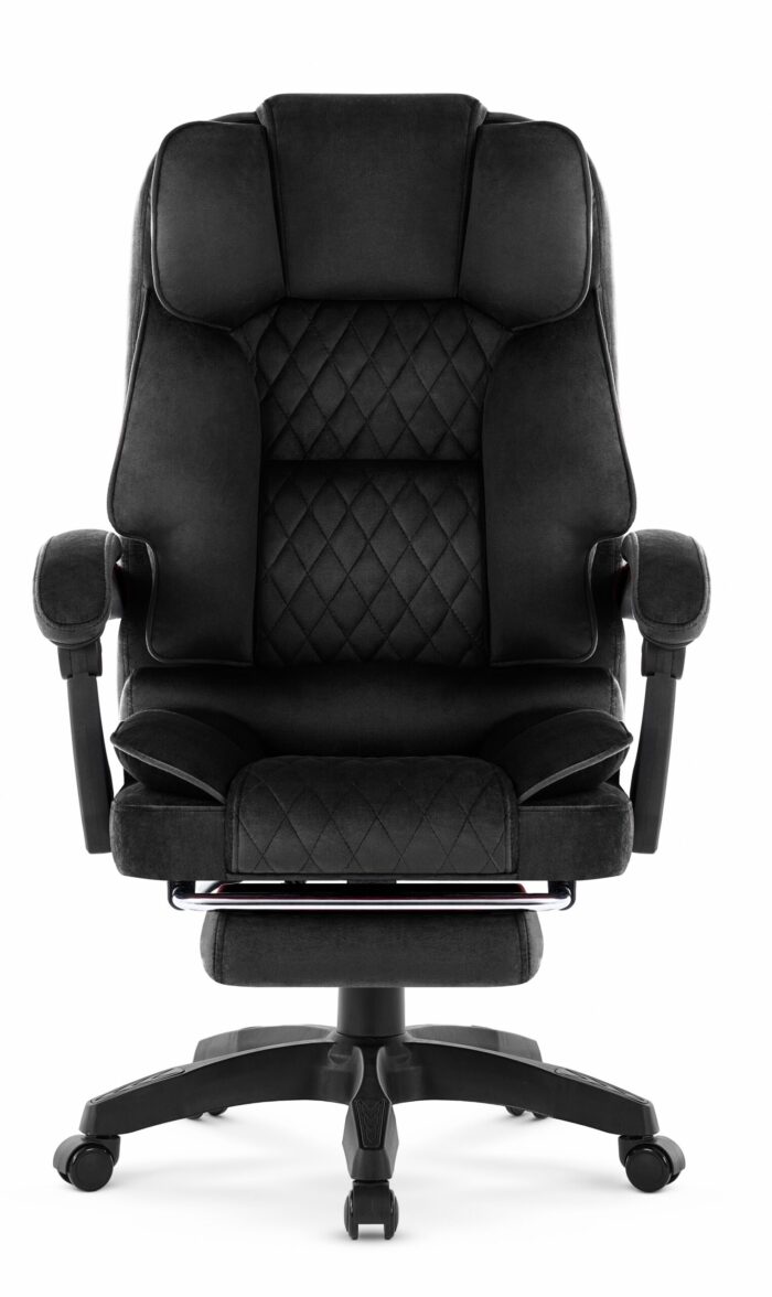Офісне крісло Hell's Chair HC-1031 Black. велюрове - Зображення 2