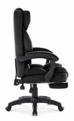 Офісне крісло Hell's Chair HC-1031 Black. велюрове - Зображення 4