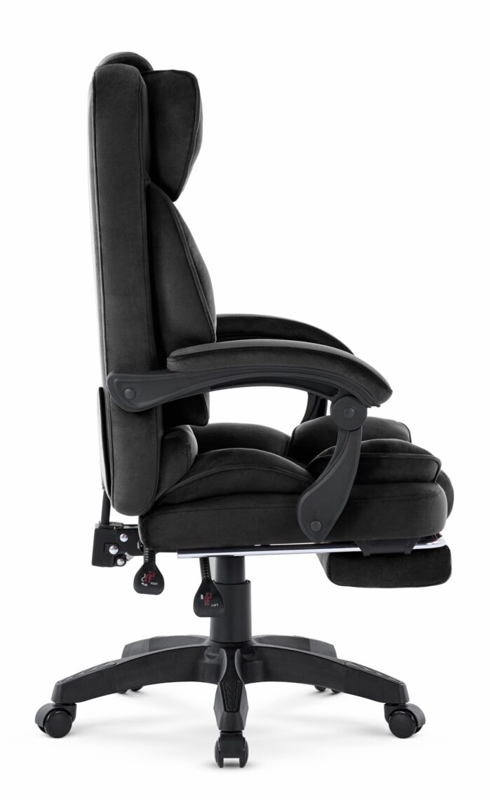 Офісне крісло Hell's Chair HC-1031 Black. велюрове - Зображення 4