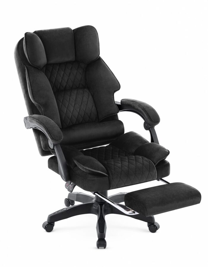 Офісне крісло Hell's Chair HC-1031 Black. велюрове - Зображення 5