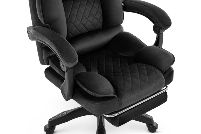 Офісне крісло Hell's Chair HC-1031 Black. велюрове - Зображення 6