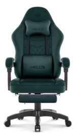 Геймерське крісло Hell's Chair HC-1015 Green велюр - Зображення 2