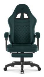 Геймерське крісло Hell's Chair HC-1015 Green велюр - Зображення 3