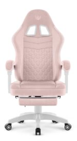 Геймерське крісло Hell's Chair HC-1015 Pink. рожевий велюр - Зображення 2