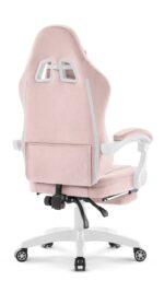 Геймерське крісло Hell's Chair HC-1015 Pink. рожевий велюр - Зображення 4