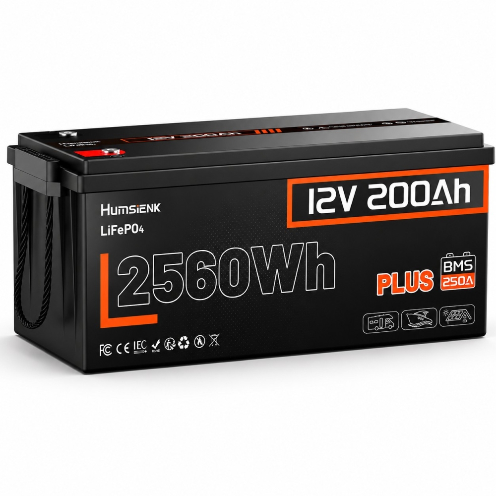 a-7622868398_lifepo4-12v200ah-250a-1000x1000-1 Акумулятор Humsienk LiFePO4 PLUS 200Ah 250A BMS 12V - Зображення 1