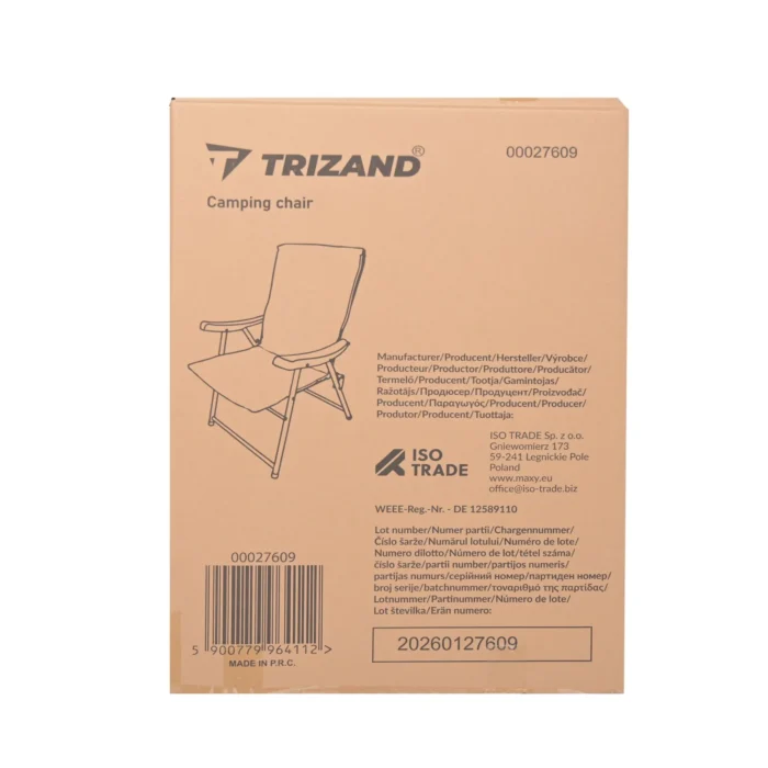 Складне туристичне крісло Trizand 59×70×91 см. до 120 кг - Зображення 2