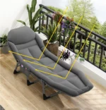 Туристичне ліжко Trizand 25380 з матрацом - Зображення 6