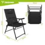 Складне туристичне крісло Trizand 59×70×91 см. до 120 кг - Зображення 3