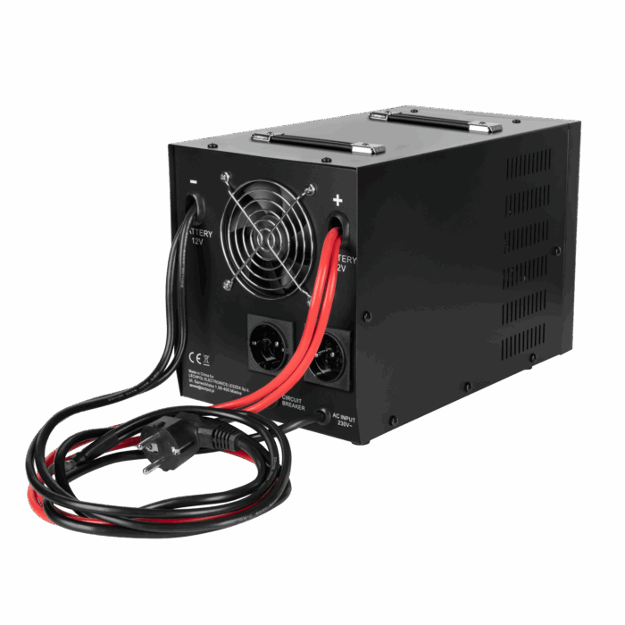 Інвертор-зарядний пристрій Rebel RB-4031 12V/230V 2200VA - Зображення 2