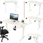 Електричний регульований стіл IKONKA KX2640 білий 120x60 см - Зображення 10