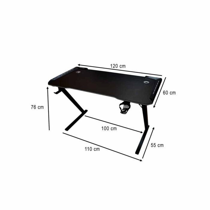 Ігровий стіл IKONKA KX2639 зі світлодіодним RGB підсвічуванням120x60 см - Зображення 8