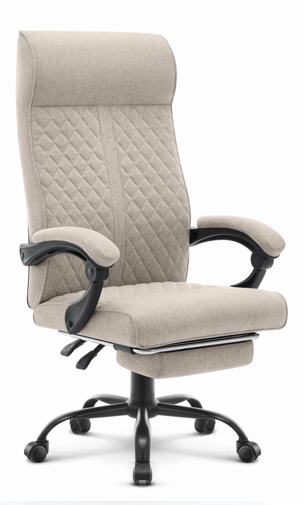 Fotel-biurowy-ergonomiczny-obrotowy-Hells-Chair-HC-1030-Beige-Bezowy-Tkanina Офісне крісло Hell's Chair HC-1030 Beige тканина - Зображення 1