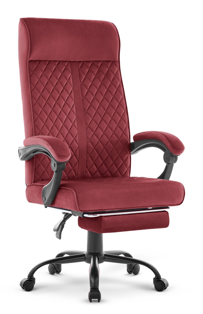 Fotel-biurowy-ergonomiczny-obrotowy-Hells-Chair-HC-1030-Burgundowy-Tkanina Офісне крісло Hell's Chair HC-1030 Burgundy тканина - Зображення 1