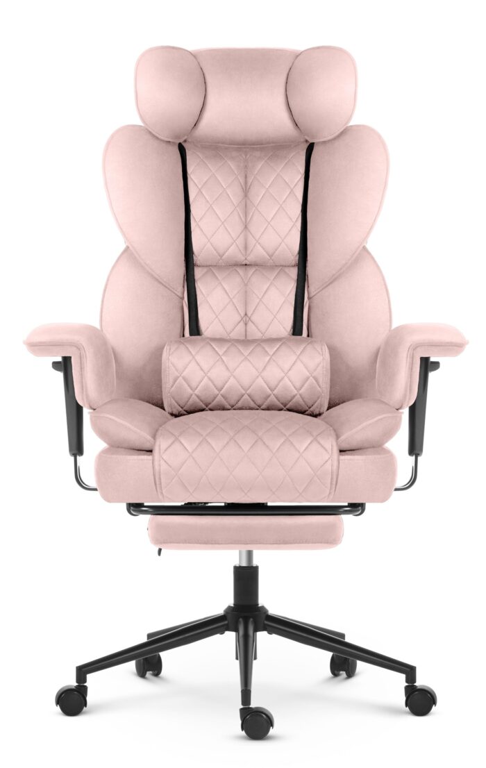 Офісне крісло Hell's Chair HC-1037 Pink оксамит - Зображення 4