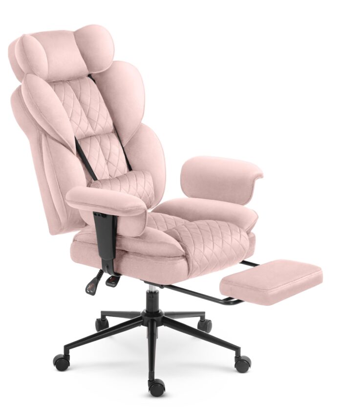 Офісне крісло Hell's Chair HC-1037 Pink оксамит - Зображення 5