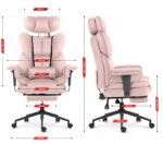Офісне крісло Hell's Chair HC-1037 Pink оксамит - Зображення 6