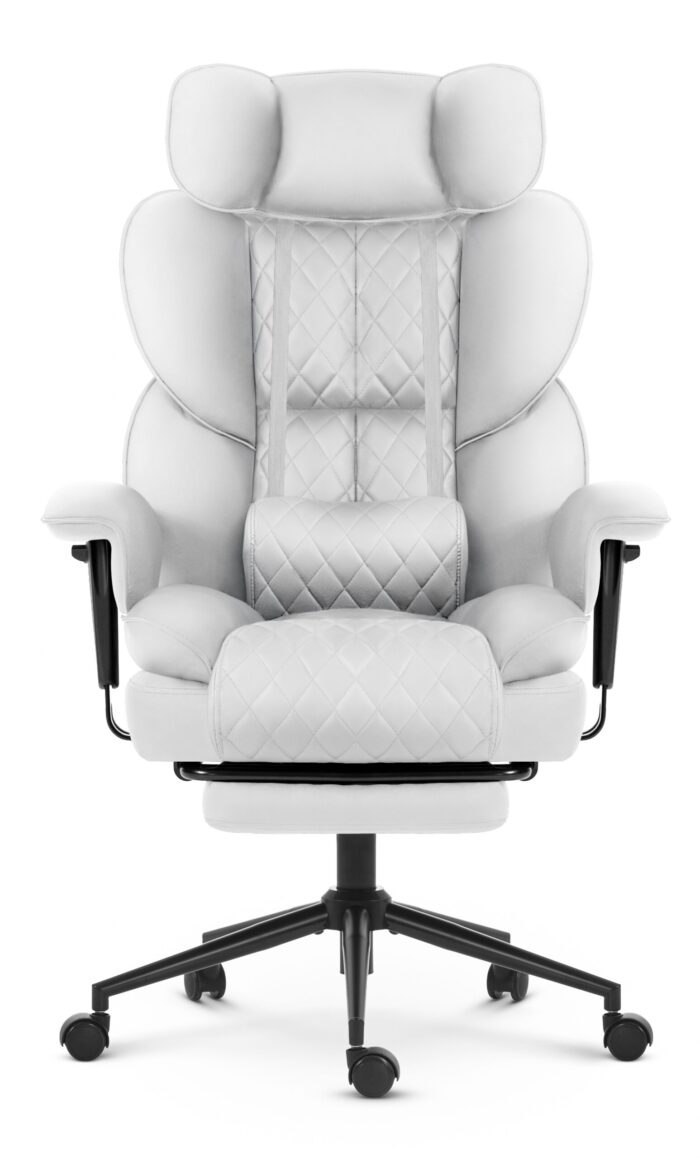 Офісне крісло Hell's Chair HC-1037 White екошкіра - Зображення 2