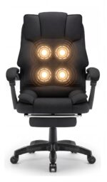 Офісне крісло Hell's Chair HC-1031 Massage Edition Black тканина - Зображення 2