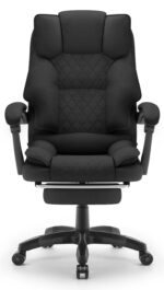 Офісне крісло Hell's Chair HC-1031 Massage Edition Black тканина - Зображення 3