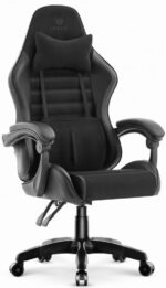 Ігрове крісло Hell's Chair HC-1003 2.0 Black. тканина. екошкіра