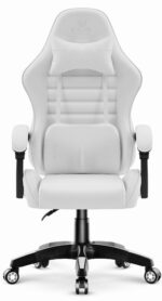 Ігрове крісло Hell's Chair HC-1003 2.0 White екошкіра - Зображення 3