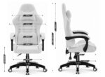 Ігрове крісло Hell's Chair HC-1003 2.0 White екошкіра - Зображення 6