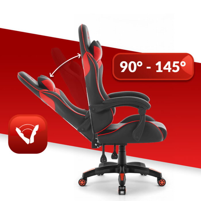Геймерське крісло Hell's Chair HC-1007 Red Black - Зображення 9