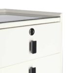 Тумбочка IKONKA KX2635 з інтелектуальним замком та зарядкою ecru - Зображення 9