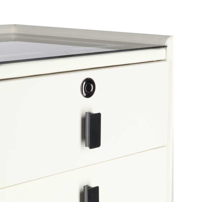Тумбочка IKONKA KX2635 з інтелектуальним замком та зарядкою ecru - Зображення 9