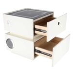 Тумбочка IKONKA KX2634 з інтелектуальним замком та зарядкою ecru - Зображення 4