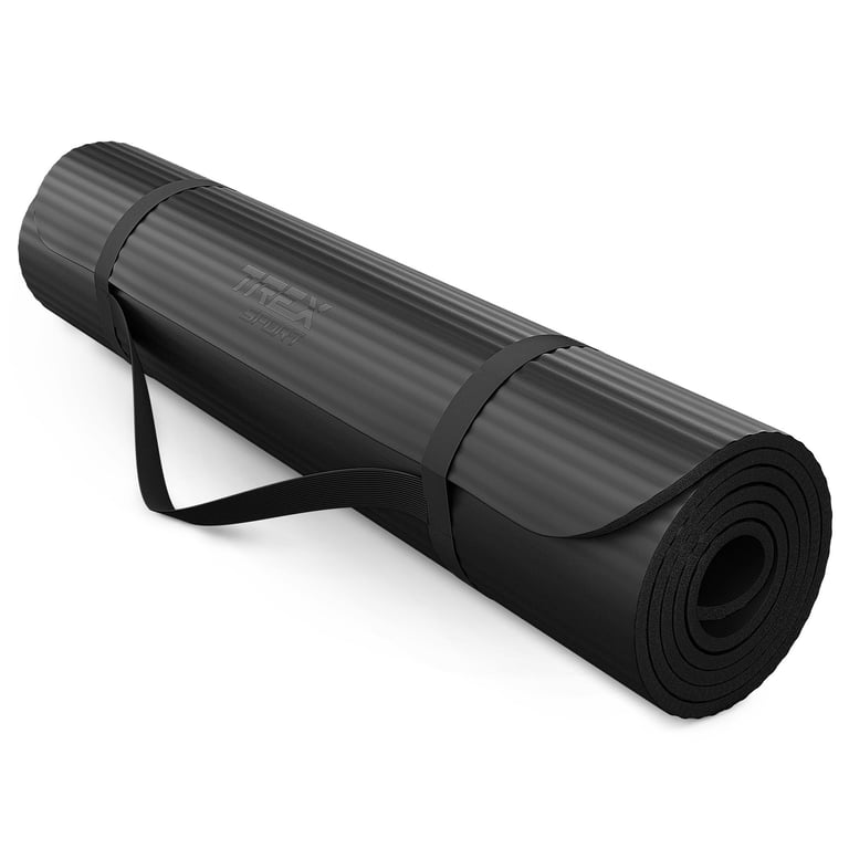 public (22) Килимок для фітнесу TREX SPORT NBR 1 см 190x80 см чорний - Зображення 1