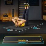 Килимок для фітнесу TREX SPORT NBR 1 см 190x80 см чорний - Зображення 6
