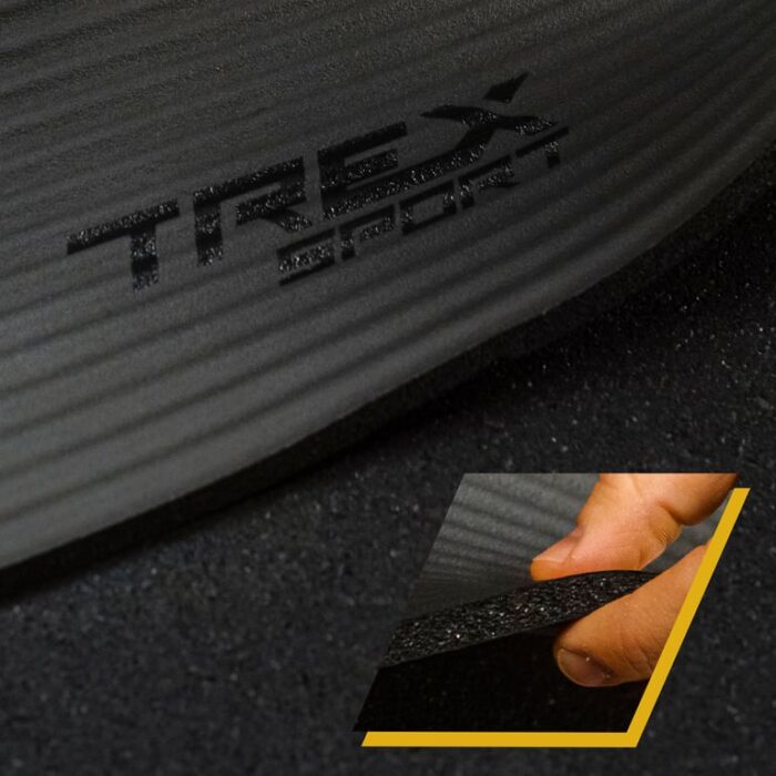 Килимок для фітнесу TREX SPORT NBR 1 см 190x80 см чорний - Зображення 2