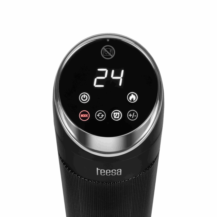 Колонний вентилятор-обігрівач Teesa TSA9017 ефект каміна - Зображення 4