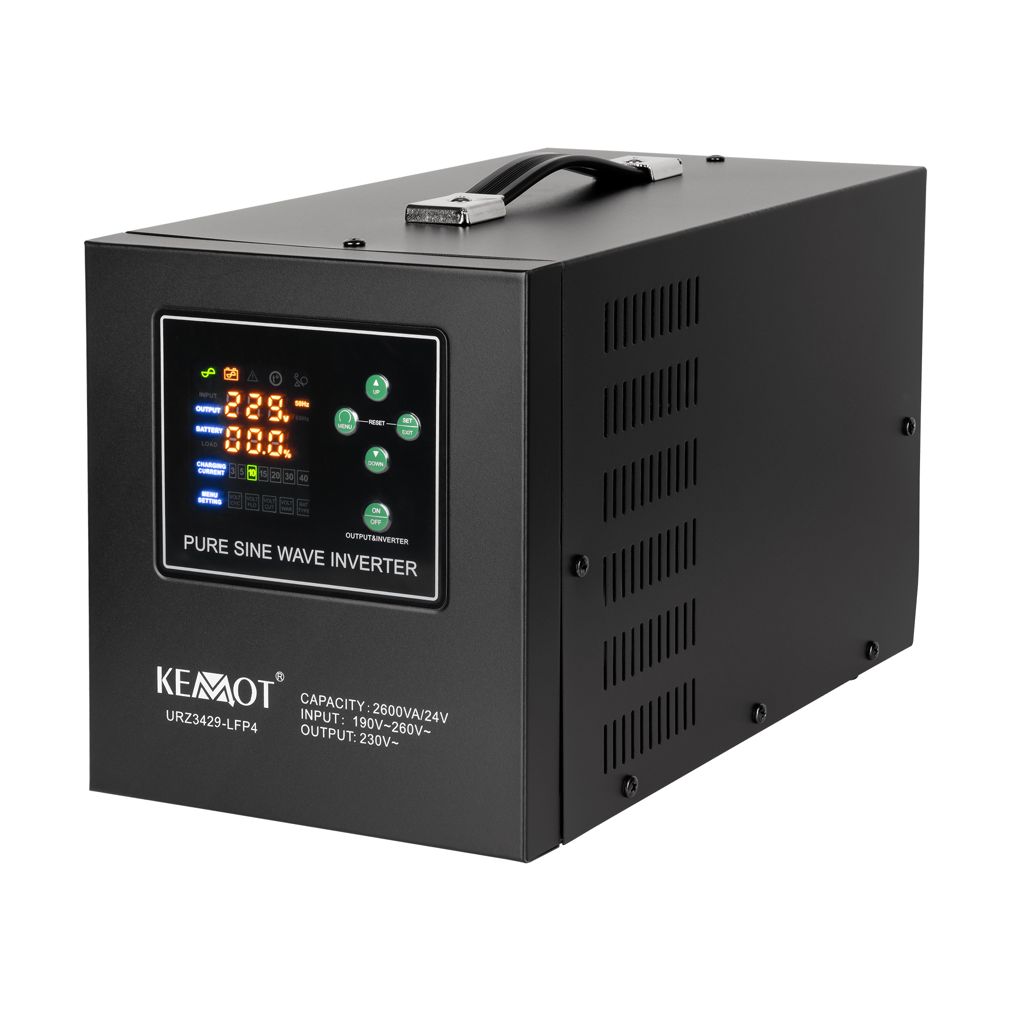 zasilacz-awaryjny-kemot-prosinus-2600-24-lfp4-przetwornica-z-czystym-przebiegiem-sinusoidalnym-i-funkcja-ladowania-24v-230v-2600va-1800w-9063fc20543e4442976a089d951c96ce-db5cf026 Блок аварійного живлення KEMOT PROsinus-2600 URZ3429-LFP4 24V 230V 2600VA/1800W - Зображення 1