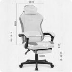 Геймерське крісло Cabro C510 White замша - Зображення 4