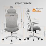 Офісне крісло SENSE7 Noxo White/Grey - Зображення 3