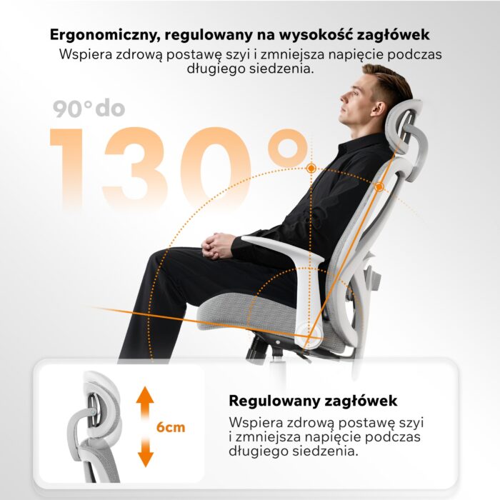 Офісне крісло SENSE7 Noxo White/Grey - Зображення 4