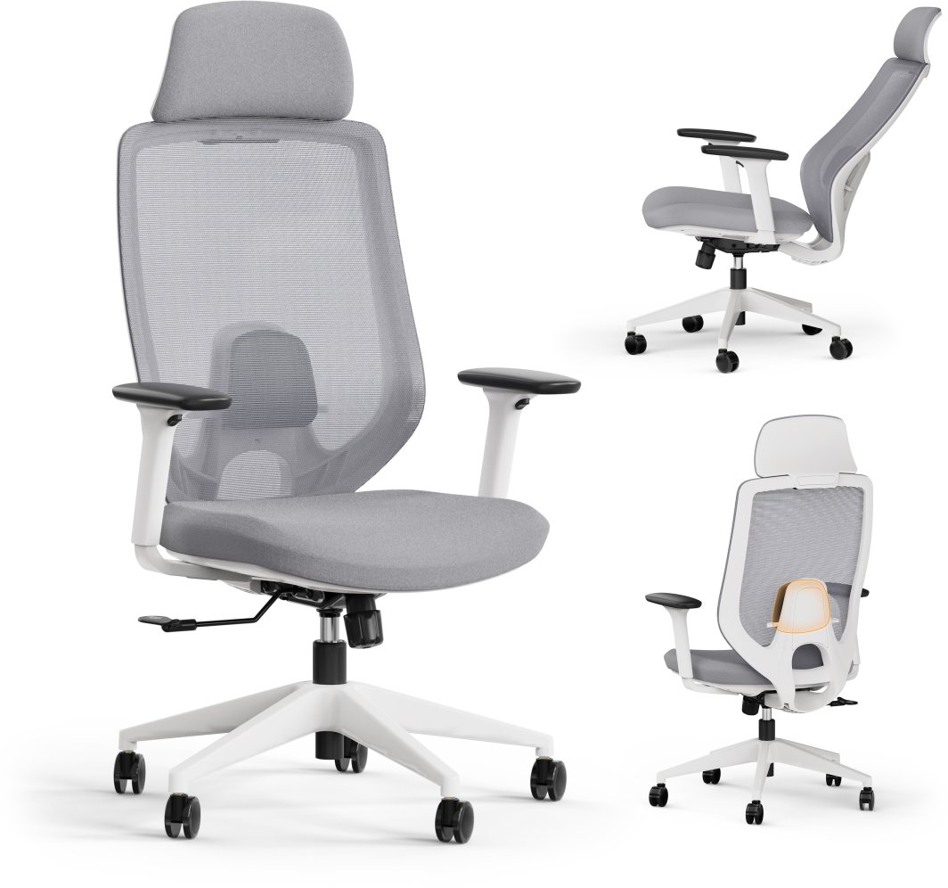 15294515_0_i1064 Офісне крісло для персоналу Sense7 Nakai White/Gray - Зображення 1