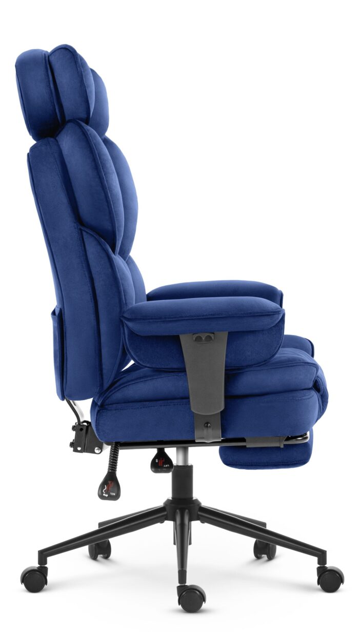 Офісне крісло Hell's Chair HC-1037 Dark blue оксамит - Зображення 3