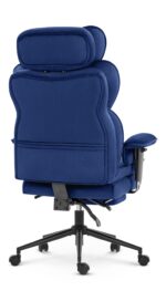 Офісне крісло Hell's Chair HC-1037 Dark blue оксамит - Зображення 4