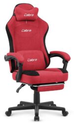 Геймерське крісло Cabro C510 Red замша