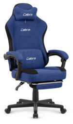 Ігрове крісло Cabro C510 Dark blue замша