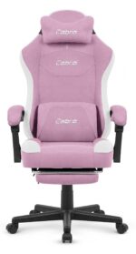 Геймерське крісло Cabro C510 Pink замша - Зображення 2