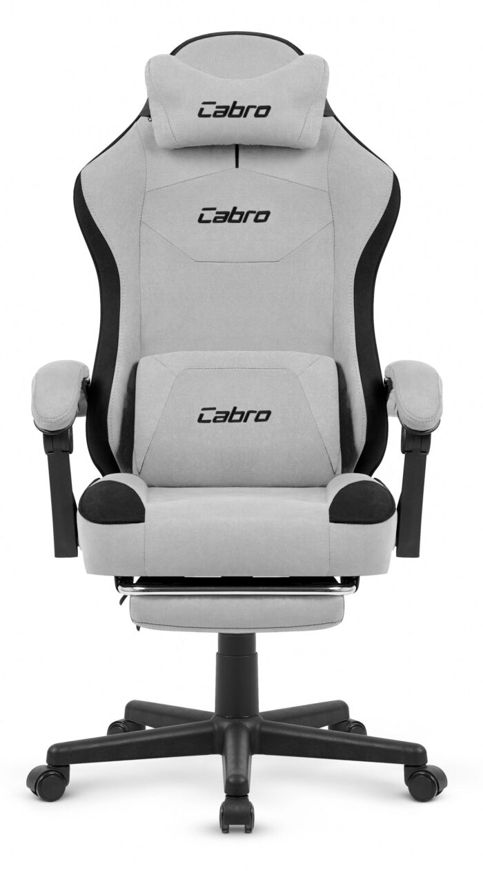 Геймерське крісло Cabro C510 Light gray замша - Зображення 2