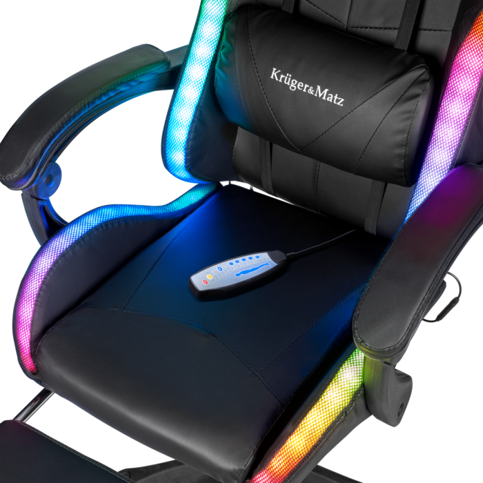 Геймерське крісло Kruger&Matz GX-150 Black RGB KM0790-BLED+ - Зображення 6