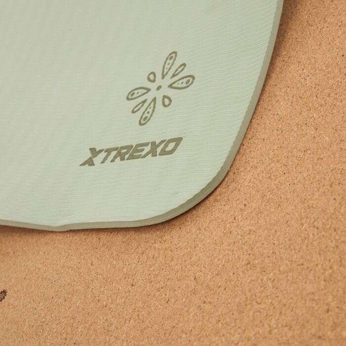 Килимок для йоги XTREXO EcoGrip 6 мм TXO-B5C014-NC коричневий - Зображення 4