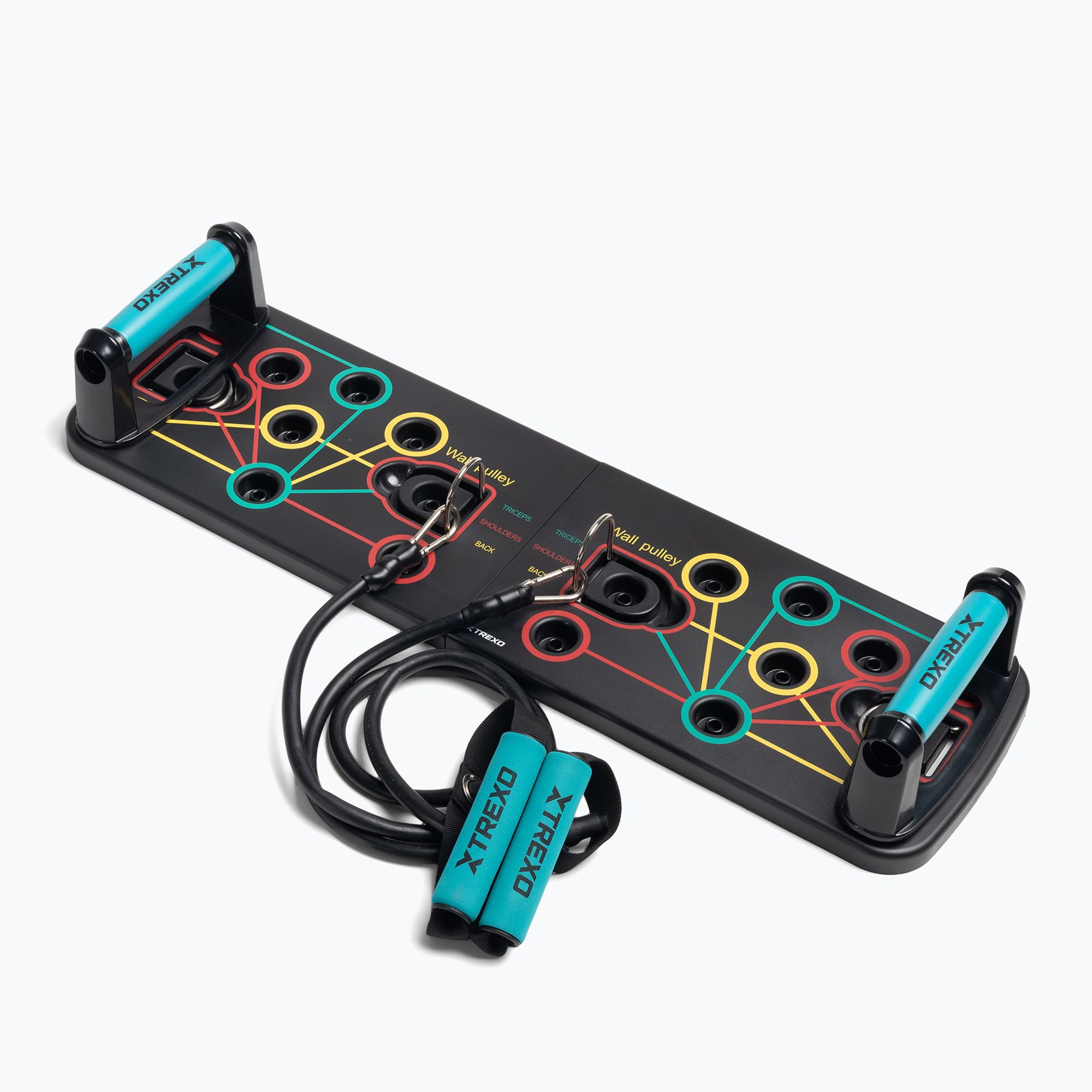 platforma-bagatofunkcijna-z-ruchkami-i-ekspanderom-xtrexo-skladna-txo-b4z045-bk-chornij-1287979 Платформа для віджимань XTREXO TXO-B4Z045-BK Чорна 67 x 19,5 x 1,8 - Зображення 1